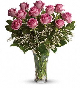 Make Me Blush - Dozen Long Stemmed Pink Roses in Kentwood LA, Glenda's Flowers & Gifts, LLC