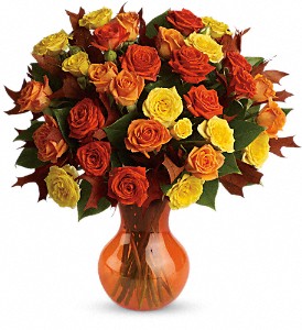 Teleflora's Fabulous Fall Roses in Kentwood LA, Glenda's Flowers & Gifts, LLC