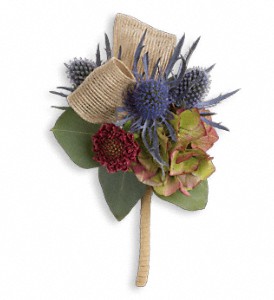 Midnight Wanderings Boutonniere in Kentwood LA, Glenda's Flowers & Gifts, LLC