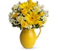 Teleflora's Sunny Day Pitcher of Cheer in Kentwood LA Glenda's Flowers & Gifts, LLC