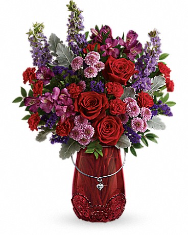 Teleflora's Delicate Heart Bouquet Bouquet