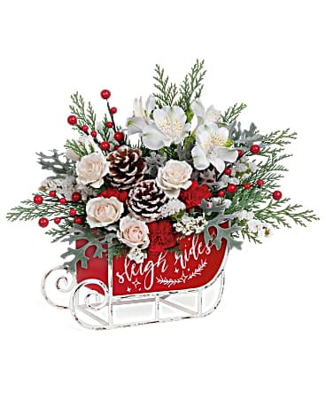 Teleflora's Frosted Sleigh Bouquet Bouquet