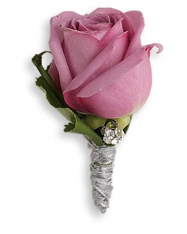 Roses And Ribbons Boutonniere  Boutonniere